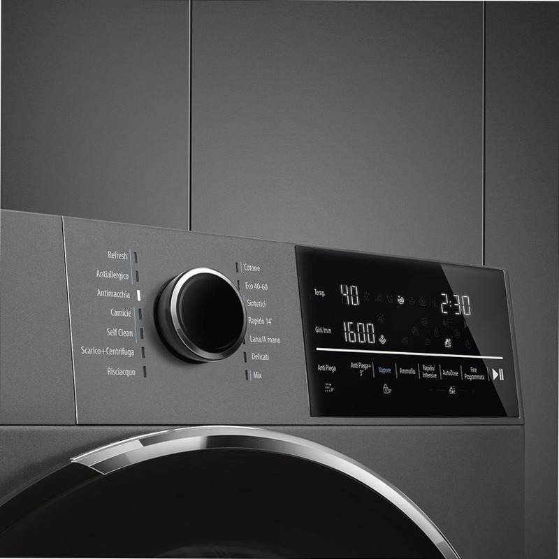 Lavatrice Libera Installazione 12 kg Smeg WNG24SLAA10 1400rpm 12kg Grigio