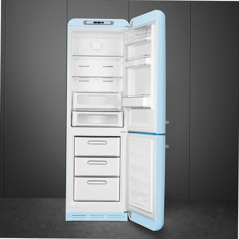 Frigorifero Azzurro Combinato, Stile 50's C Libera