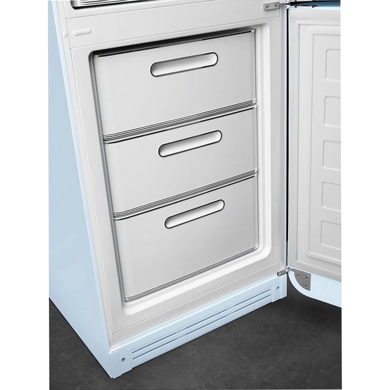 Frigorifero Azzurro Combinato, Stile 50's C Libera