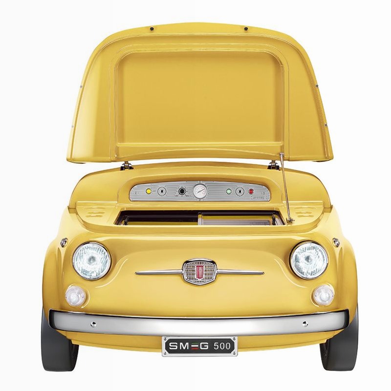 Frigorifero Smeg500 Giallo Monoporta Libera