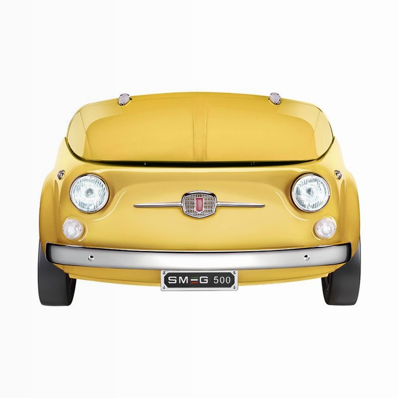 Frigorifero Smeg500 Giallo Monoporta Libera