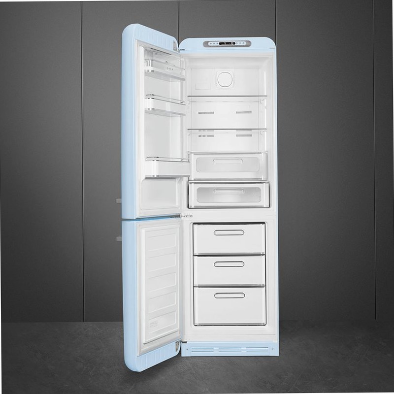 Frigorifero Azzurro Combinato, Stile 50's C Libera