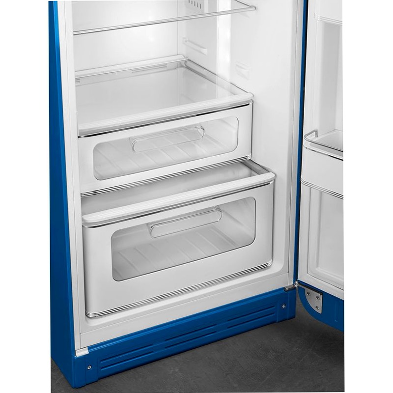 Frigorifero Blu Doppia-Porta Smeg Cromo C Libera