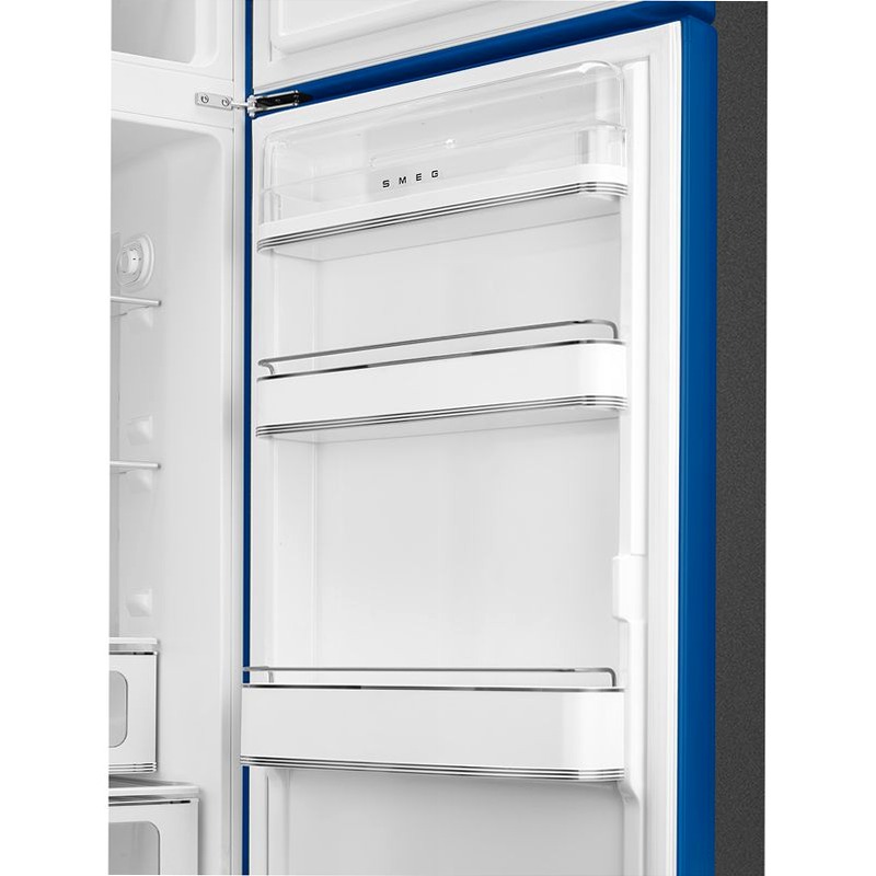 Frigorifero Blu Doppia-Porta Smeg Cromo C Libera