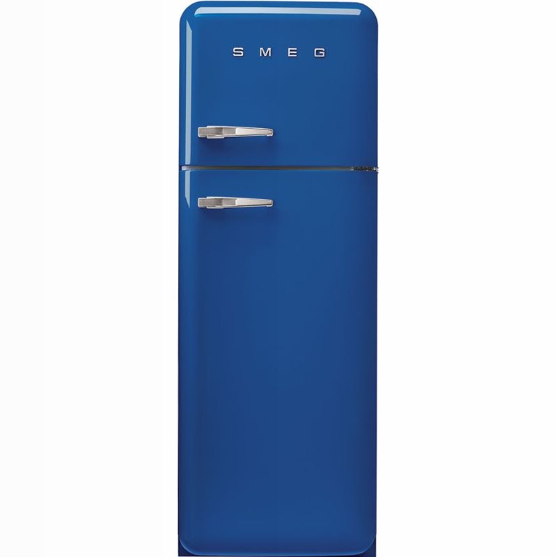 Frigorifero Blu Doppia-Porta Smeg Cromo C Libera
