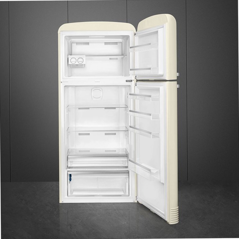 Frigorifero Panna Doppia-Porta, Libera Installazione 50's Style Avorio E