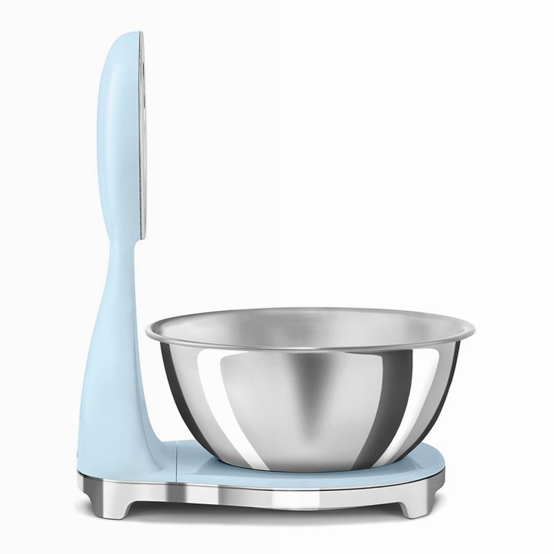 Bilancia da cucina analogica e digitale Azzurro, Lucido Estetica 50's Style