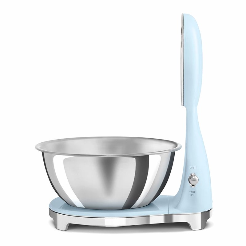 Bilancia da cucina analogica e digitale Azzurro, Lucido Estetica 50's Style