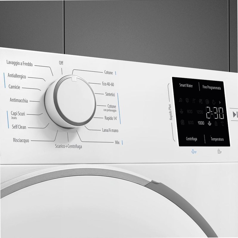 Lavatrice Libera Installazione 7 kg Smeg WMC72SEA 600rpm 7kg Bianco