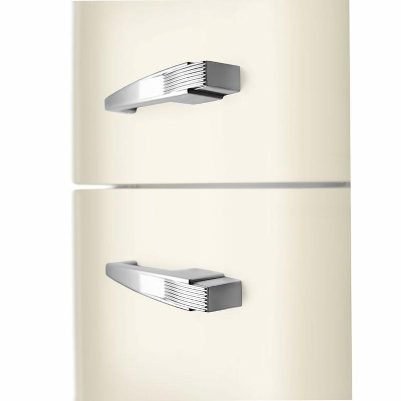Frigorifero Panna Combinato 50's Style Avorio C Libera