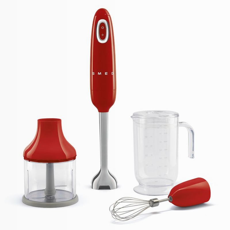 Frullatore a immersione Rosso con accessori inclusi
