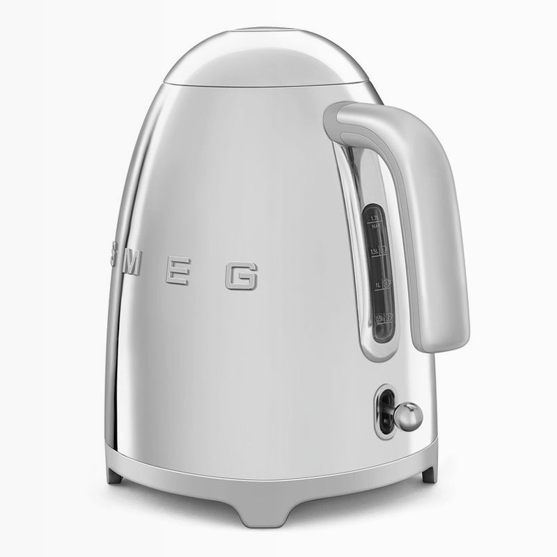 Bollitore elettrico Acciaio Estetica 50's Style Grigio