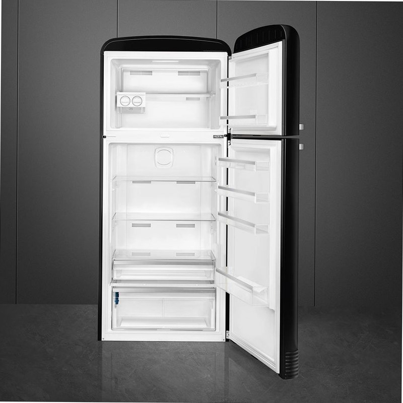 Frigorifero Nero Doppia-Porta Smeg E Libera