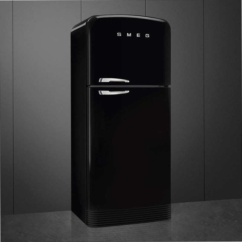 Frigorifero Nero Doppia-Porta Smeg E Libera