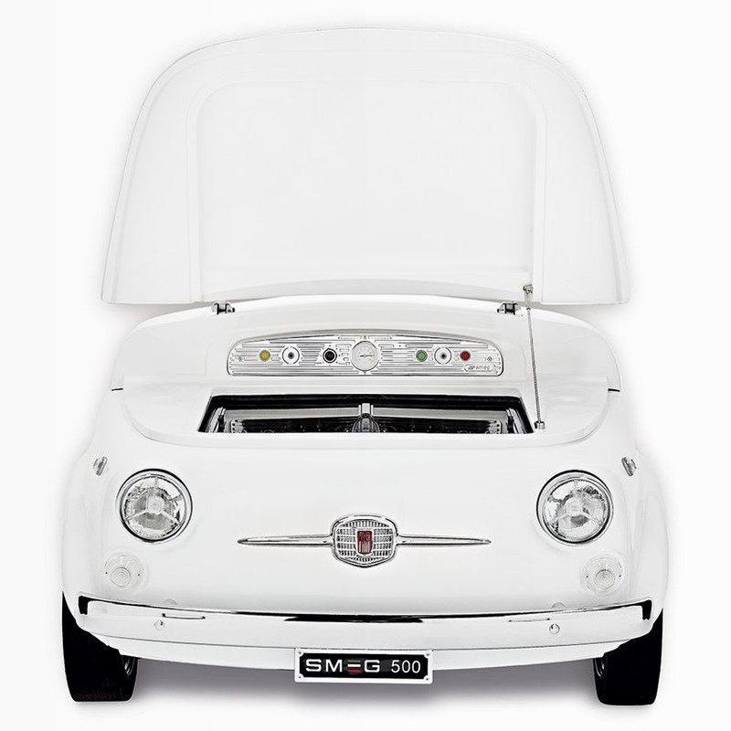 Frigorifero Smeg500 Bianco Monoporta Cromo Libera