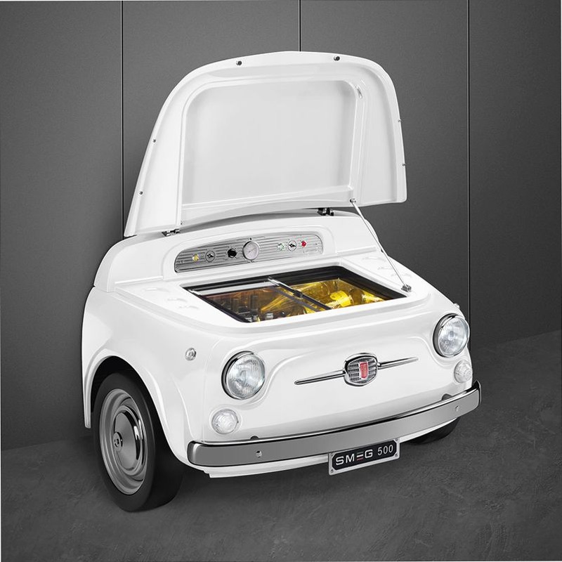 Frigorifero Smeg500 Bianco Monoporta Cromo Libera