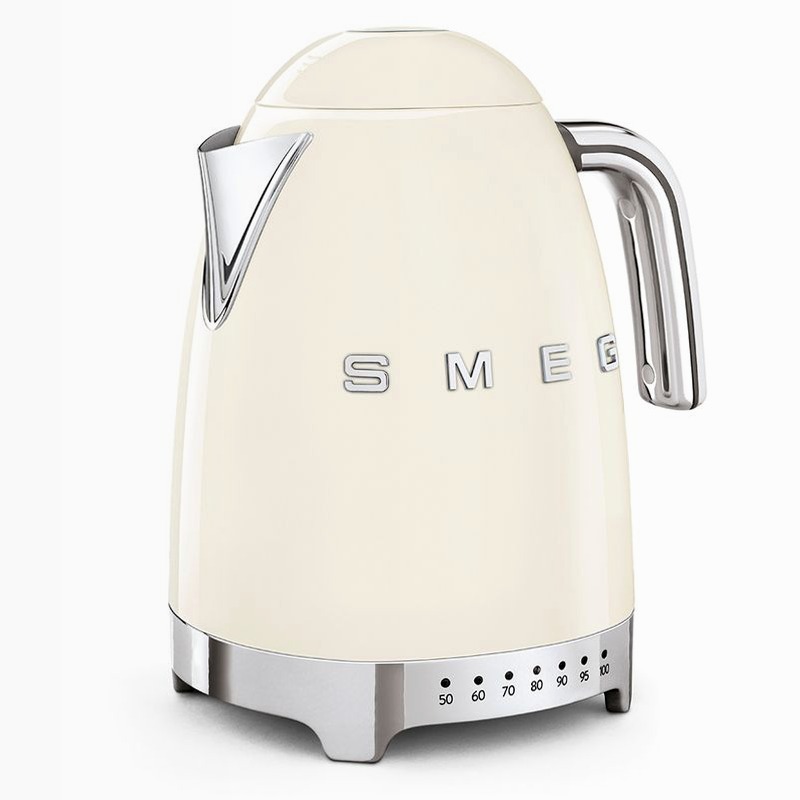 Bollitore Panna a Temperatura Variabile Estetica 50's Style Avorio