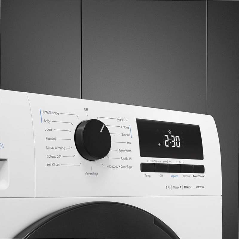 Lavatrice Libera Installazione 6 kg Smeg W3C062A 1200rpm 6kg Bianco