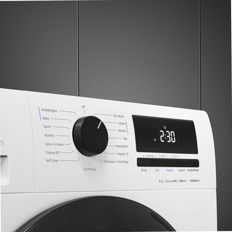 Lavatrice Libera Installazione 9 kg Smeg W3094A10 400rpm 9kg Bianco