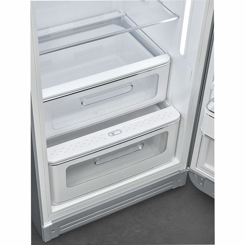 Frigorifero Silver Monoporta 50's Style Cromo C Libera