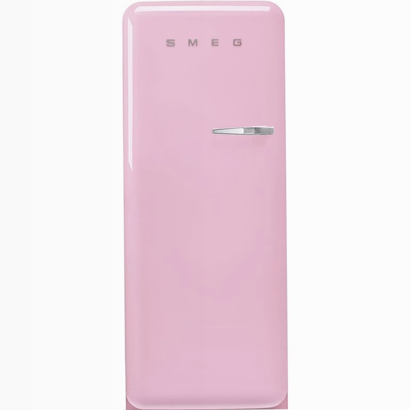 Frigorifero Rosa Monoporta 50's Style Cromo C Libera