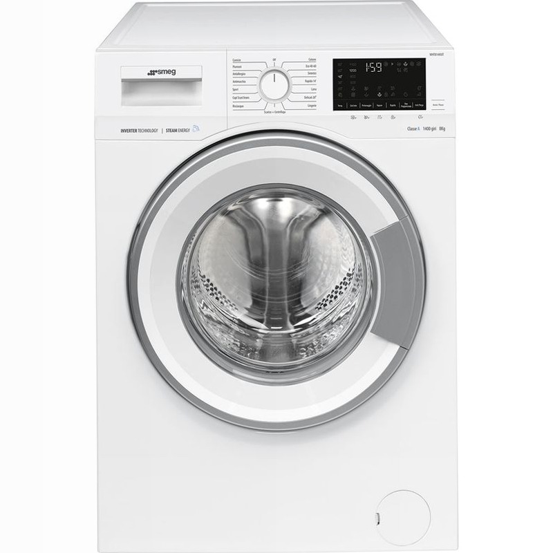 Lavatrice Libera Installazione 8 kg Smeg 600rpm 8kg Bianco
