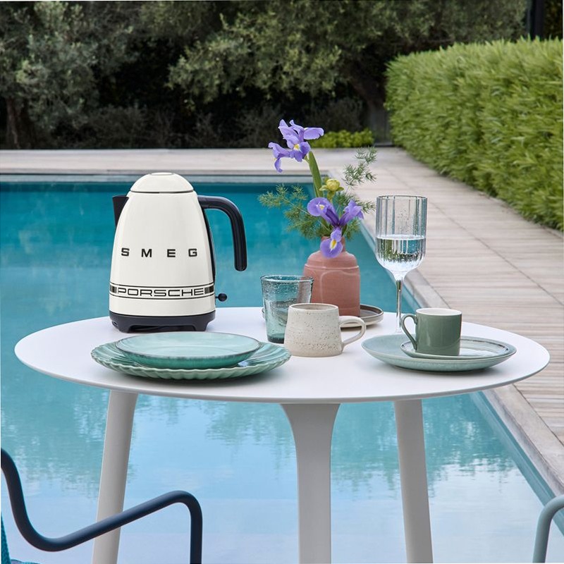 Bollitore KLF03 | Carrara White Porsche x SMEG Nero