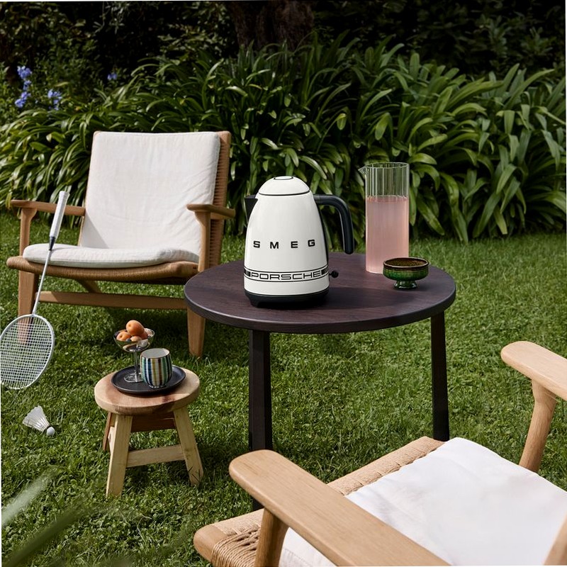 Bollitore KLF03 | Carrara White Porsche x SMEG Nero