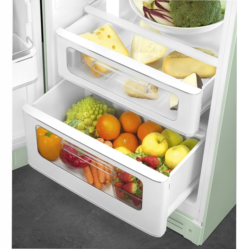 Frigorifero Verde pastello Doppia-Porta Smeg Cromo C Libera