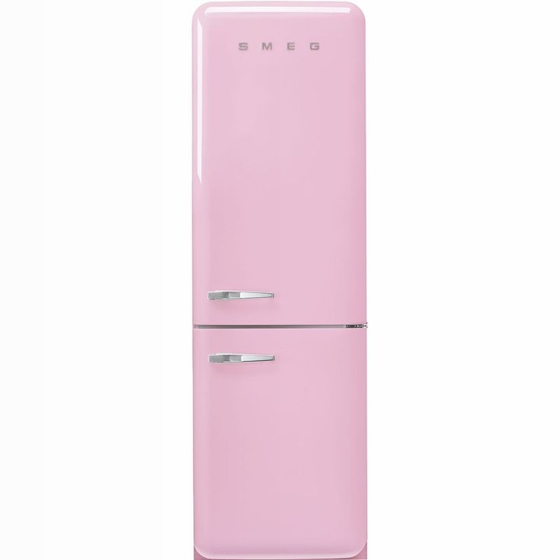 Frigorifero Rosa Combinato 50's Style Oro C Libera