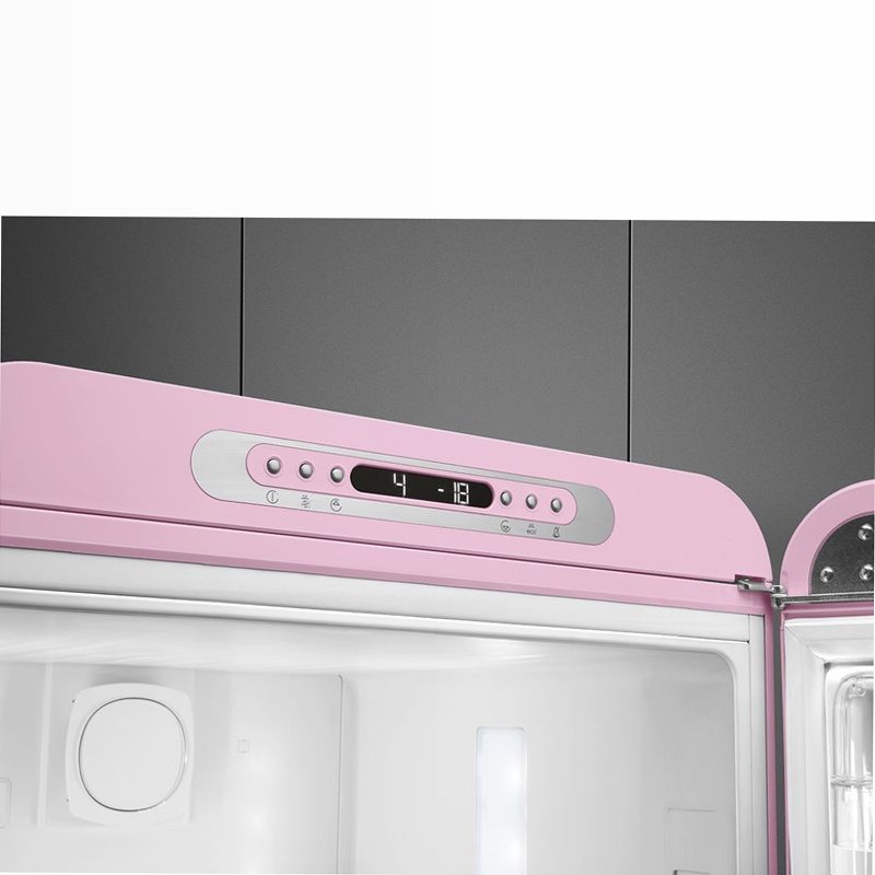 Frigorifero Rosa Combinato 50's Style Oro C Libera