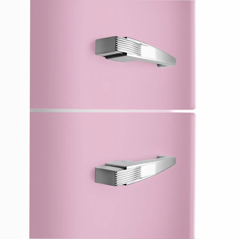 Frigorifero Rosa Combinato 50's Style Oro C Libera