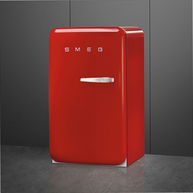 Frigorifero Rosso Monoporta, Libera Installazione 50's Style