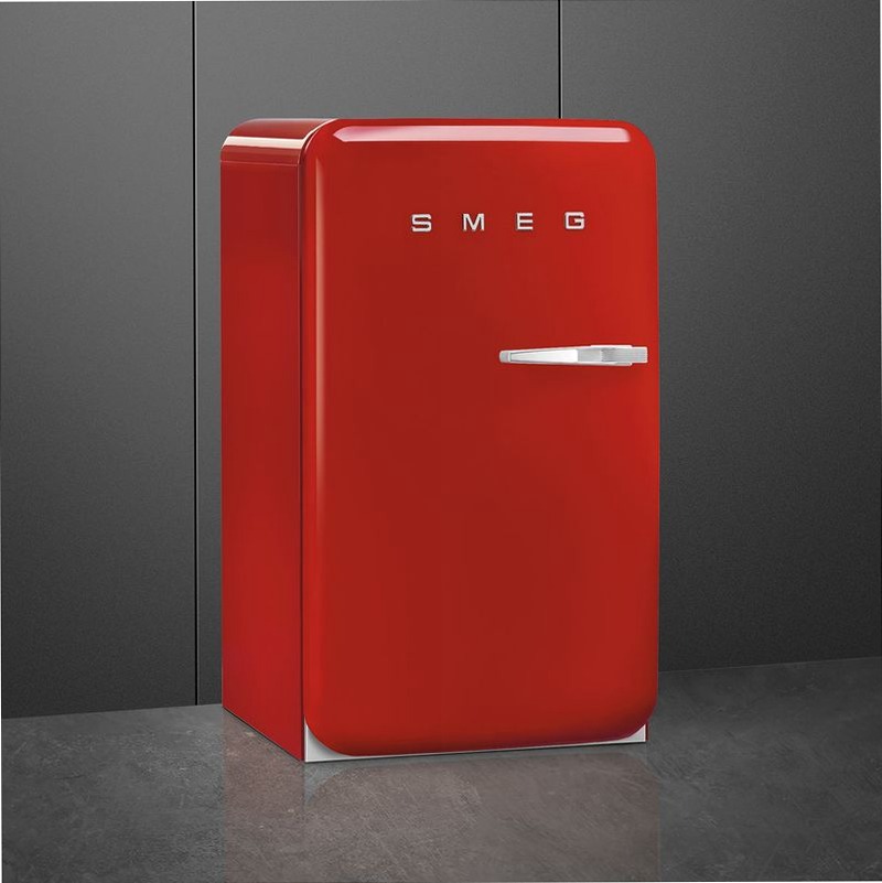 Frigorifero Rosso Monoporta, Libera Installazione 50's Style