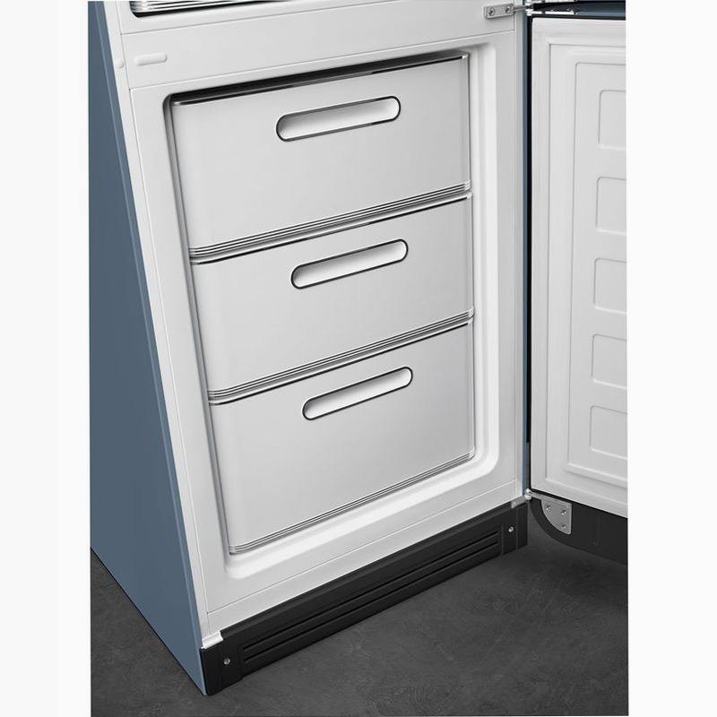 Frigorifero Storm Blue Combinato 50's Style Blu C Libera
