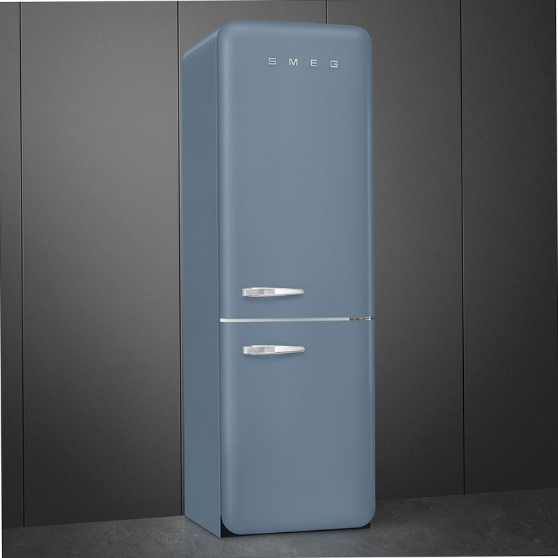 Frigorifero Storm Blue Combinato 50's Style Blu C Libera