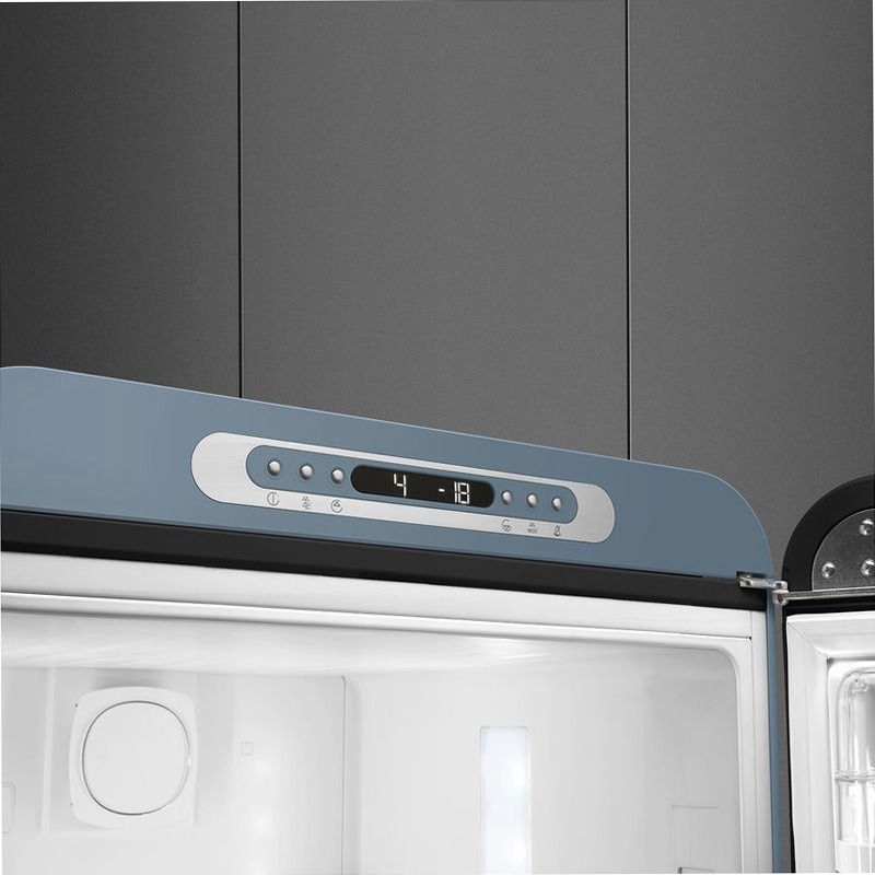 Frigorifero Storm Blue Combinato 50's Style Blu C Libera
