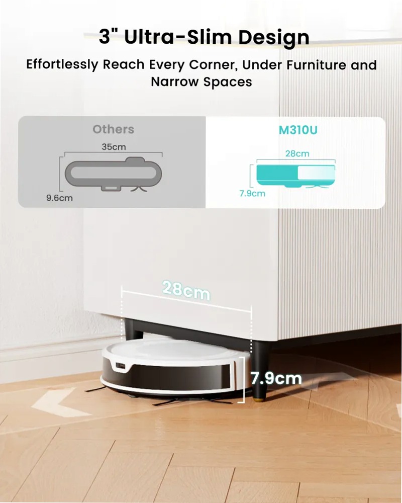 Lefant Robot Vacuum M310 Ultra White
