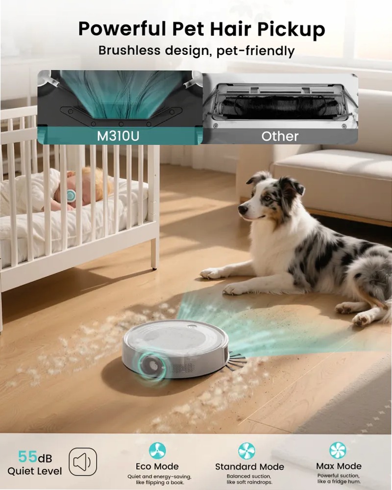 Lefant Robot Vacuum M310 Ultra White