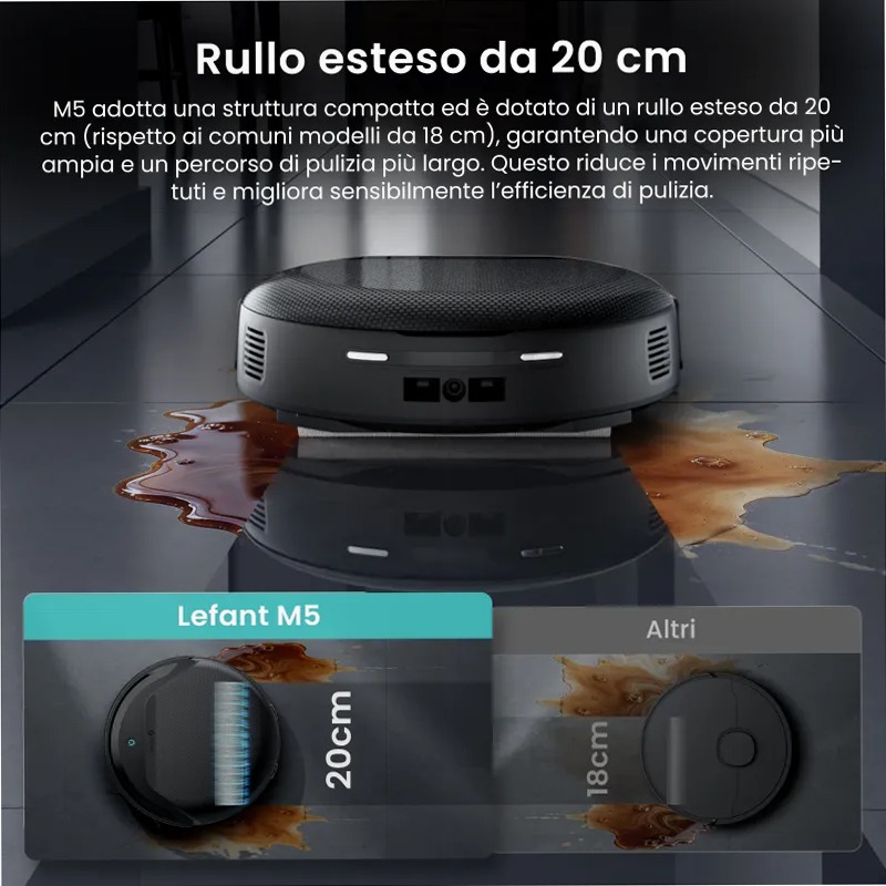 Lefant M5 Series: Robot Vacuum Cleaner Beige