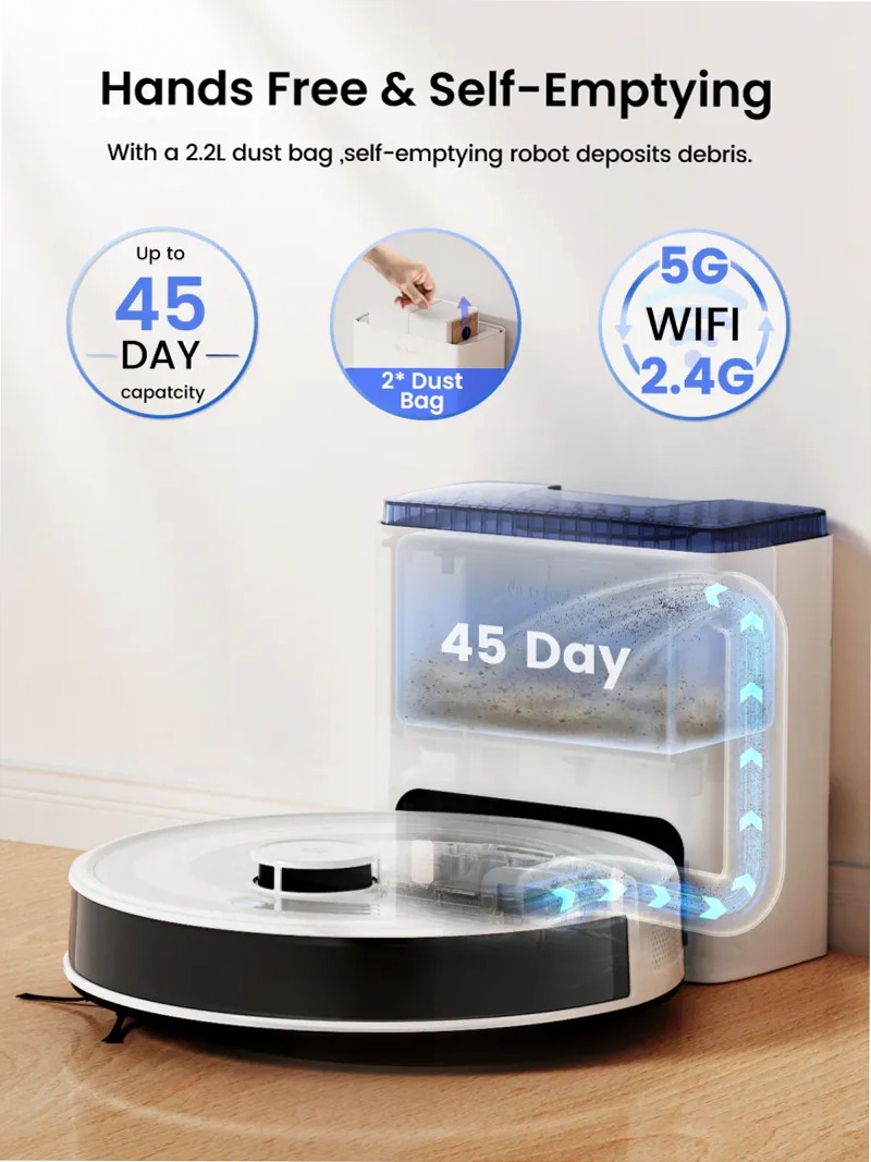 Lefant Robot Vacuum M2L Plus White