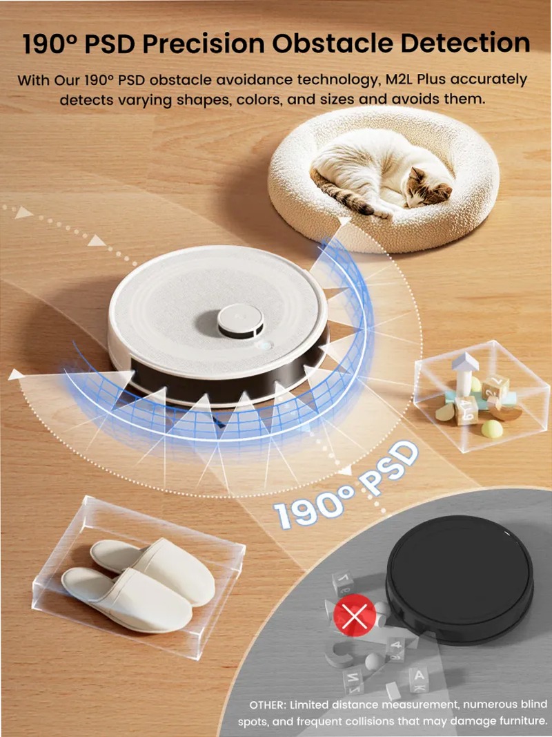 Lefant Robot Vacuum M2L Plus White