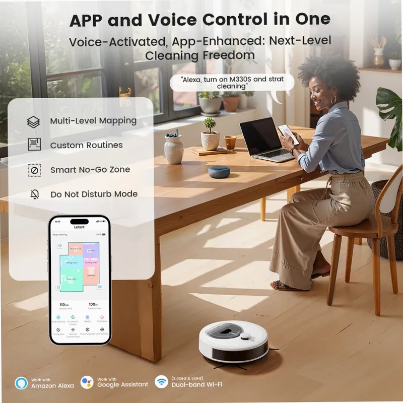 Lefant Robot Vacuum Cleaner M330S White