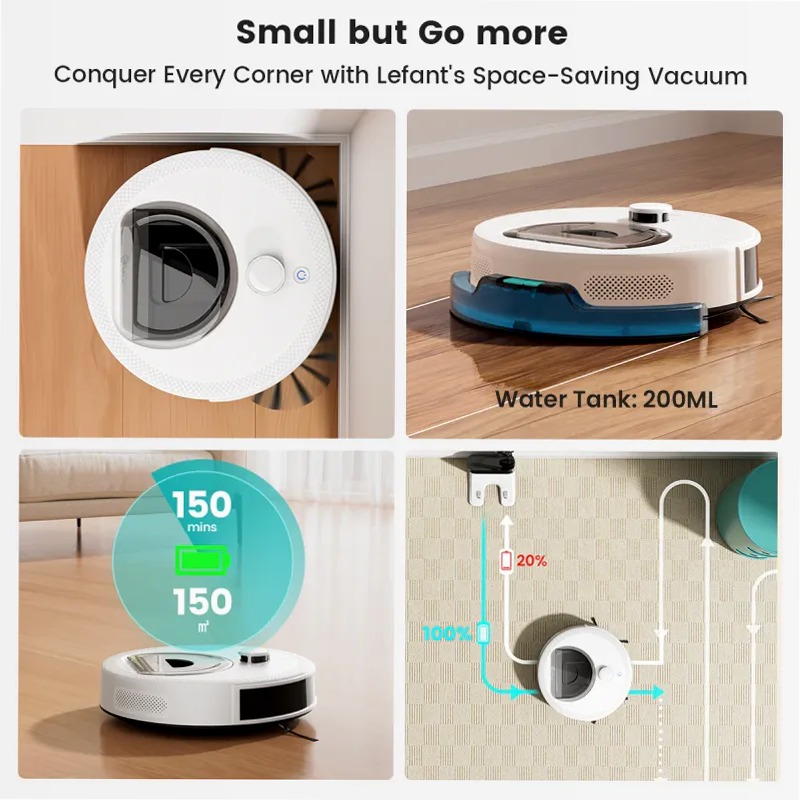 Lefant Robot Vacuum Cleaner M330S White